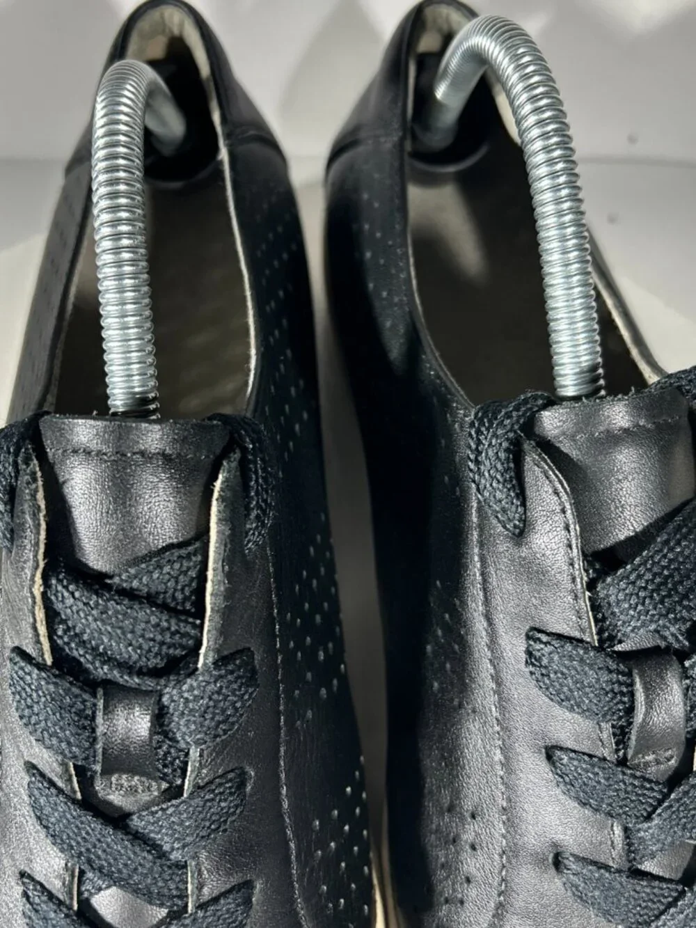 Dansko Womens Perforated Leather Shoes Sneakers Size 11 EU 42 Black Lace Up